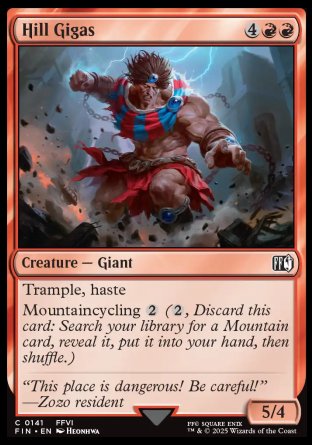 (141) Magic The Gathering Magic: The Gathering - FINAL FANTASY Single: Hill Gigas Holo Common