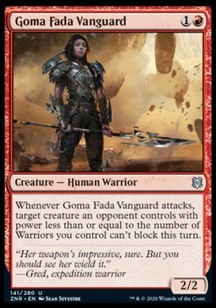 (141/280) Magic The Gathering Zendikar Rising Single: Goma Fada Vanguard Holo Uncommon