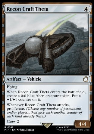 (141) Magic The Gathering Universes Beyond: Fallout Single: Recon Craft Theta  Holo Rare