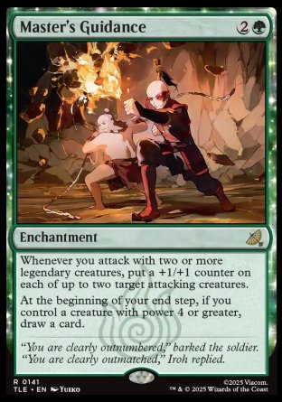 (141) Magic The Gathering Magic: The Gathering | Avatar: The Last Airbender: Eternal Single: Master's Guidance (V.1) Holo Rare