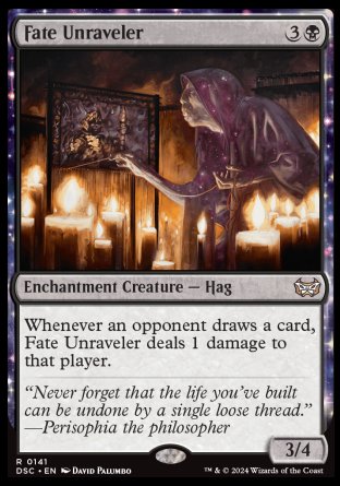 (141) Magic The Gathering Commander: Duskmourn: House of Horror Single: Fate Unraveler  Rare
