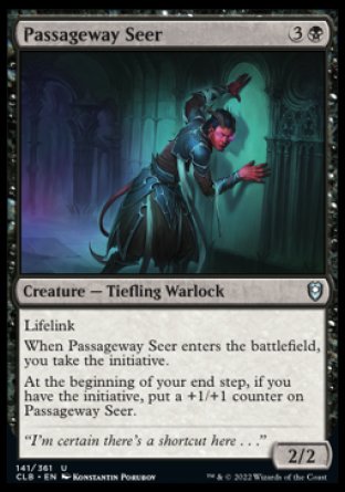 (141) Magic The Gathering Commander Legends: Battle for Baldur's Gate Single: Passageway Seer Holo Uncommon
