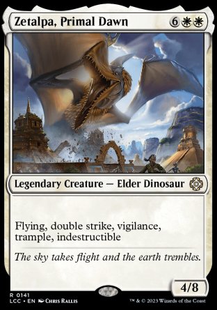 (141) Magic The Gathering Commander: The Lost Caverns of Ixalan Single: Zetalpa, Primal Dawn  Rare