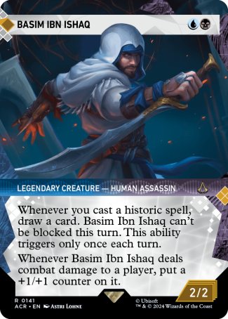 (141) Magic The Gathering Universes Beyond: Assassin's Creed: Extras Single: Basim Ibn Ishaq (V.1)  Rare