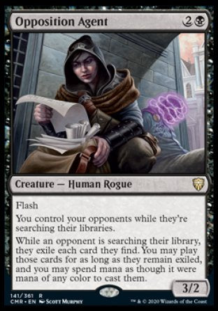 (141/361) Magic The Gathering Commander Legends Single: Opposition Agent  Rare