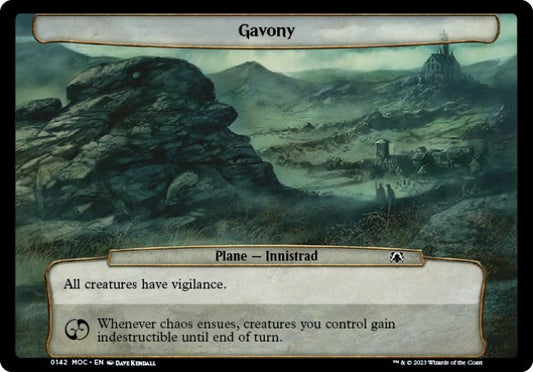 (142) Magic The Gathering Commander: March of the Machine Single: Gavony  Common