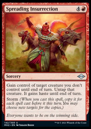 (142) Magic The Gathering Modern Horizons 2 Single: Spreading Insurrection Holo Uncommon