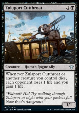 (142/322) Magic The Gathering Commander: Ikoria Single: Zulaport Cutthroat  Uncommon