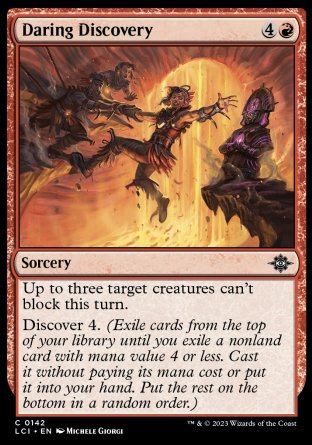 (142) Magic The Gathering The Lost Caverns of Ixalan Single: Daring Discovery  Common