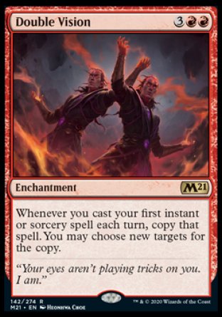 (142) Magic The Gathering Core 2021: Promos Single: Double Vision (V.2)  Rare