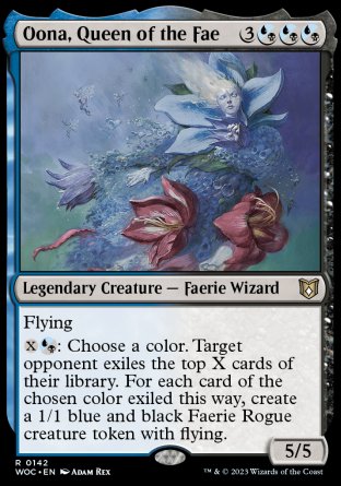 (142) Magic The Gathering Commander: Wilds of Eldraine Single: Oona, Queen of the Fae  Rare