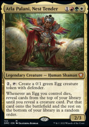 (142) Magic The Gathering Commander: Dominaria United Single: Atla Palani, Nest Tender  Mythic