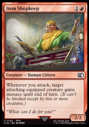 (142) Magic The Gathering Magic: The Gathering - FINAL FANTASY Single: Item Shopkeep Holo Common