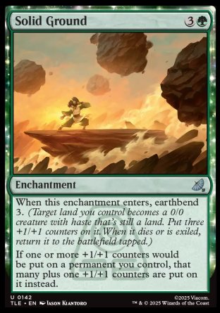 (142) Magic The Gathering Magic: The Gathering | Avatar: The Last Airbender: Eternal Single: Solid Ground  Uncommon
