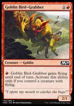 (142/280) Magic The Gathering Core 2020 Single: Goblin Bird-Grabber  Common
