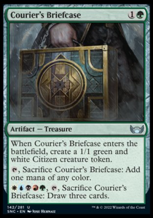 (142) Magic The Gathering Streets of New Capenna Single: Courier's Briefcase Holo Uncommon
