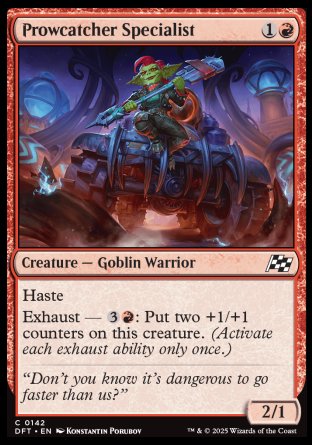 (142) Magic The Gathering Aetherdrift Single: Prowcatcher Specialist Holo Common