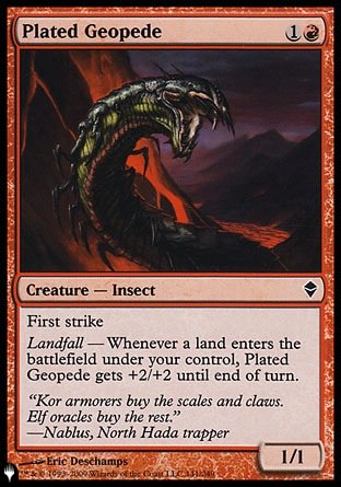 (141) Magic The Gathering The List Single: Plated Geopede  Common