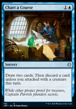 (142) Magic The Gathering Jumpstart Single: Chart a Course  Uncommon