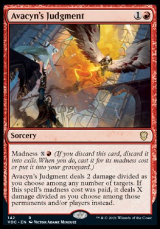 (142) Magic The Gathering Commander: Innistrad: Crimson Vow Single: Avacyn's Judgment  Rare
