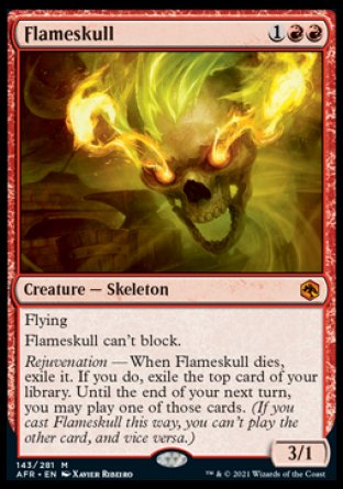 (143) Magic The Gathering Adventures in the Forgotten Realms Single: Flameskull  Mythic