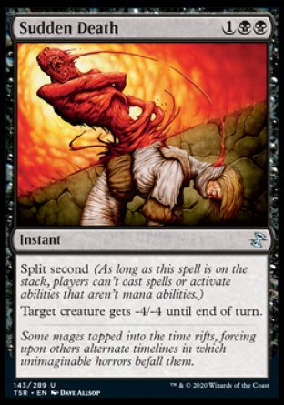 (143/289) Magic The Gathering Time Spiral Remastered Single: Sudden Death  Uncommon