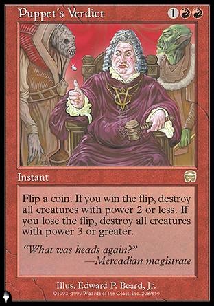 (208) Magic The Gathering The List Single: Puppet's Verdict  Rare