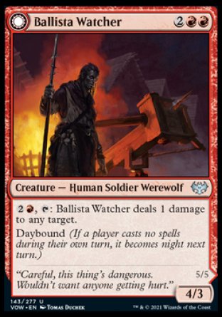 (143) Magic The Gathering Innistrad: Crimson Vow Single: Ballista Watcher // Ballista Wielder  Uncommon