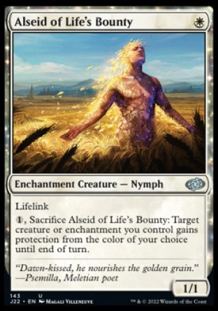 (143) Magic The Gathering Jumpstart 2022 Single: Alseid of Life's Bounty  Uncommon
