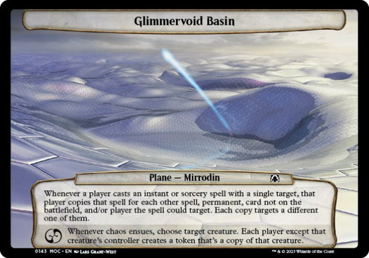 (143) Magic The Gathering Commander: March of the Machine Single: Glimmervoid Basin  Common
