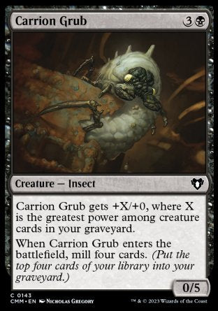 (143) Magic The Gathering Commander Masters Single: Carrion Grub  Common