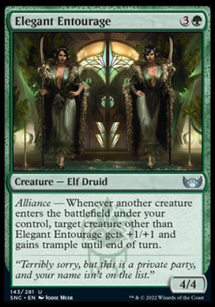 (143) Magic The Gathering Streets of New Capenna Single: Elegant Entourage Holo Uncommon