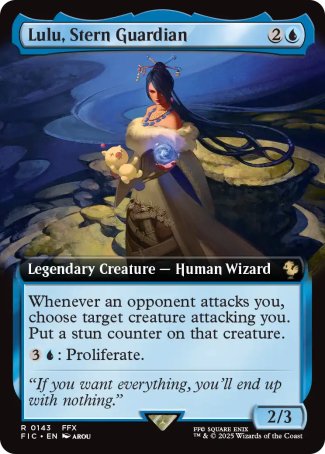 (143) Magic The Gathering Commander: Magic: The Gathering - FINAL FANTASY: Extras Single: Lulu, Stern Guardian Holo Rare