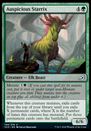 (144/274) Magic The Gathering Ikoria: Lair of Behemoths Single: Auspicious Starrix Holo Uncommon