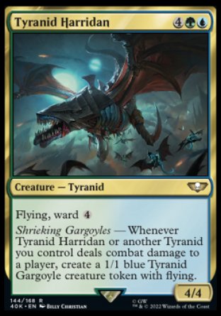 (144) Magic The Gathering Universes Beyond: Warhammer 40000 Single: Tyranid Harridan Holo Rare