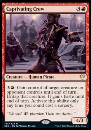 (144/322) Magic The Gathering Commander: Ikoria Single: Captivating Crew  Rare