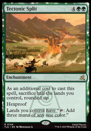 (144) Magic The Gathering Magic: The Gathering | Avatar: The Last Airbender: Eternal Single: Tectonic Split (V.1) Holo Rare