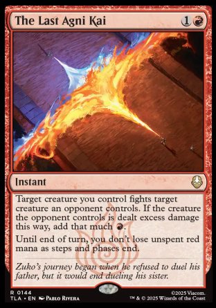 (144) Magic The Gathering Magic: The Gathering | Avatar: The Last Airbender Single: The Last Agni Kai Holo Rare