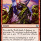 (144/285) Magic The Gathering Kaldheim Single: Provoke the Trolls Holo Uncommon