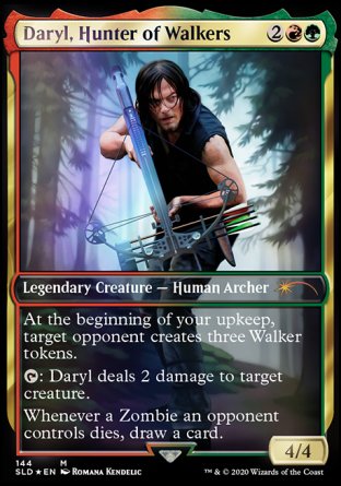 (144) Magic The Gathering Secret Lair Drop Series Single: Daryl, Hunter of Walkers Holo Mythic