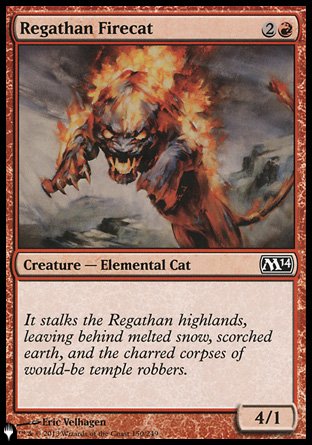 (150) Magic The Gathering The List Single: Regathan Firecat  Common