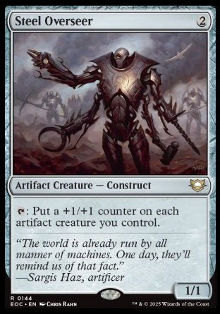 (144) Magic The Gathering Commander: Edge of Eternities Single: Steel Overseer  Rare