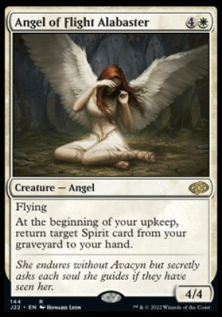 (144) Magic The Gathering Jumpstart 2022 Single: Angel of Flight Alabaster  Rare