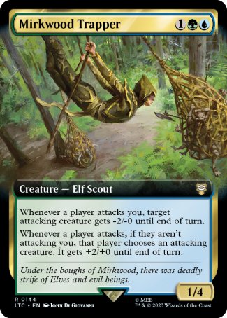 (144) Magic The Gathering Commander: The Lord of the Rings: Tales of Middle-earth: Extras Single: Mirkwood Trapper  Rare
