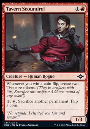 (144) Magic The Gathering Modern Horizons 2 Single: Tavern Scoundrel  Common