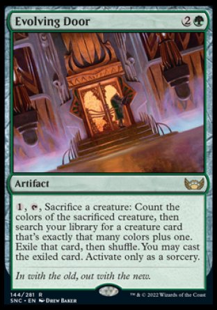 (144) Magic The Gathering Streets of New Capenna Single: Evolving Door Holo Rare