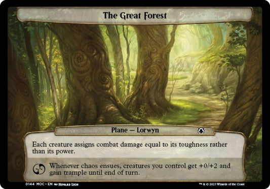 (144) Magic The Gathering Commander: March of the Machine Single: The Great Forest  Common