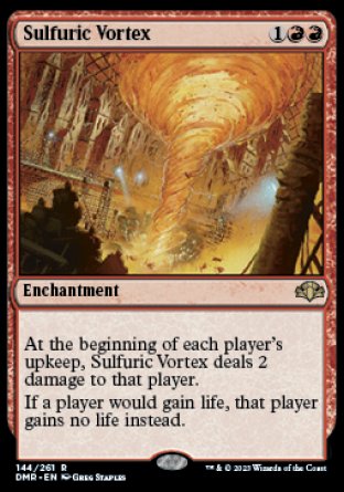 (144) Magic The Gathering Dominaria Remastered Single: Sulfuric Vortex  Rare