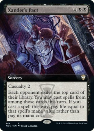 (144) Magic The Gathering Commander: Streets of New Capenna: Extras Single: Xander's Pact  Rare