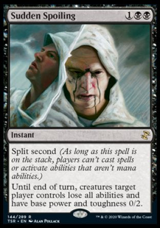 (144/289) Magic The Gathering Time Spiral Remastered Single: Sudden Spoiling  Rare